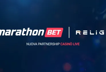 Marathonbet.it: nuova partnership con Religa per il Casinò Live