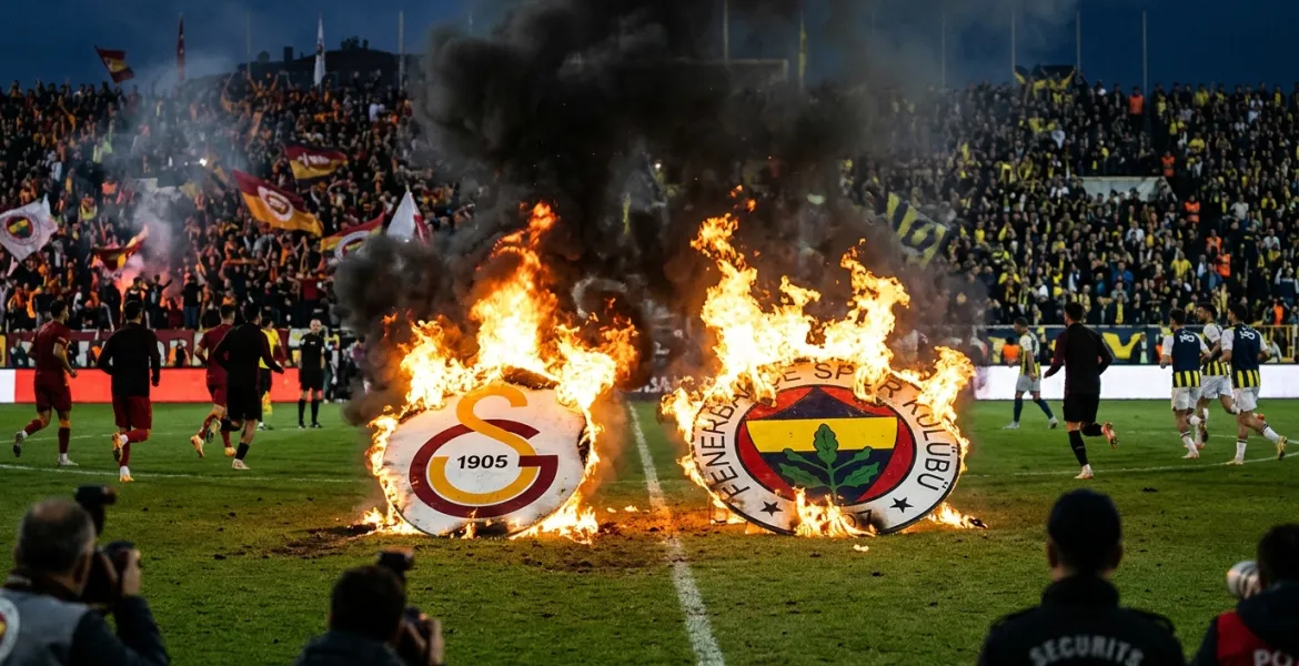 Scontri e rissa nel derby di Istanbul tra Galatasaray e Fenerbahce