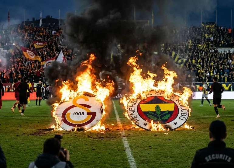 Scontri e rissa nel derby di Istanbul tra Galatasaray e Fenerbahce