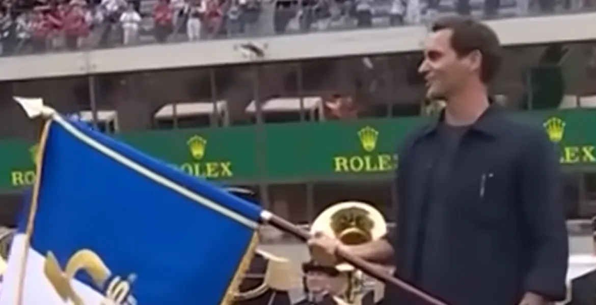 Roger Federer inaugura la leggendaria 24 Ore di Le Mans