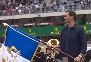 Roger Federer inaugura la leggendaria 24 Ore di Le Mans