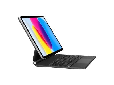 Nuflaz - Tastiera per iPad 10ª Gen, QWERTY IT, trackpad, retroilluminata 7 colori, custodia protettiva