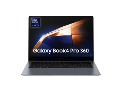 Samsung - Galaxy Book4 Pro 360, Intel Ultra 7, 16GB RAM, 512GB SSD, 16 AMOLED Touch, S Pen, Win11 Home, Gray