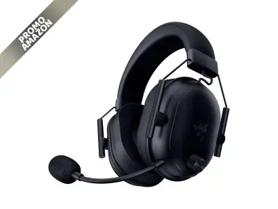 Razer - BlackShark V2 HyperSpeed: cuffie wireless per PC, microfono HyperClear, driver 50mm Titanio