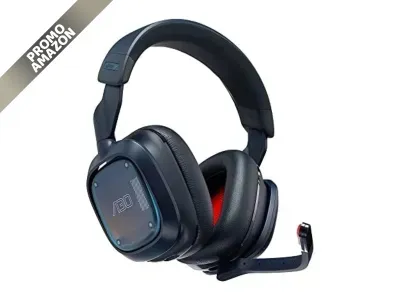 Logitech - G Astro A30: cuffie wireless gaming, Bluetooth, Dolby Atmos, microfono rimovibile, 27 ore