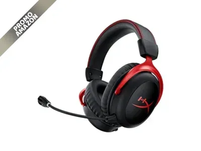 HyperX - Cloud II Wireless: cuffie gaming senza filo, 2,4 GHz, autonomia 30 ore, cuscinetti in memory foam