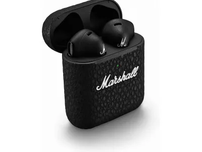 Marshall - Minor III: cuffie true wireless in-ear Bluetooth, 25 ore di riproduzione, colore nero