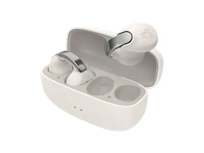 JVC - Nearphones HA-NP1T-W: cuffie earcuff Bluetooth 5.3, autonomia 24 ore, connessione multipoint, bianco