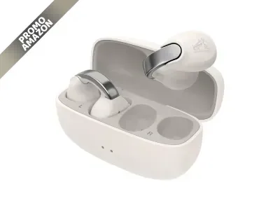 JVC Nearphones HA-NP1T-W: cuffie earcuff Bluetooth 5.3, autonomia 24 ore, connessione multipoint, bianco