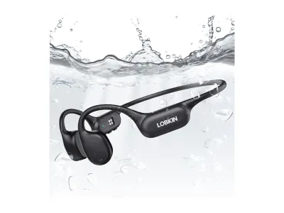 Cuffie - a conduzione ossea IPX8 impermeabili, Bluetooth 5.4, 32GB MP3, per nuoto, surf, corsa