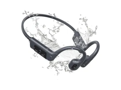 MONODEAL - cuffie conduzione ossea IP68, 32GB MP3, Bluetooth 5.3, subacquee per nuoto, sport