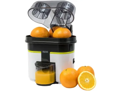 Cecotec - Cecojuicer Zitrus Turbo, 90W, 2 teste, deposito 500ml, BPA gratuito, facile pulizia