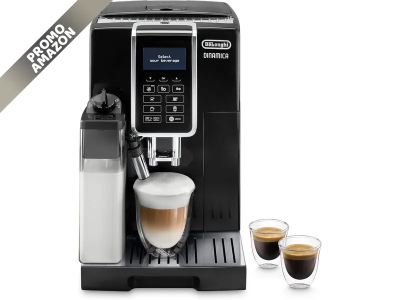 De'Longhi Perfetto Dinamica ECAM350.55.B, macchina caffè automatica, montalatte, 4 bevande One Touch
