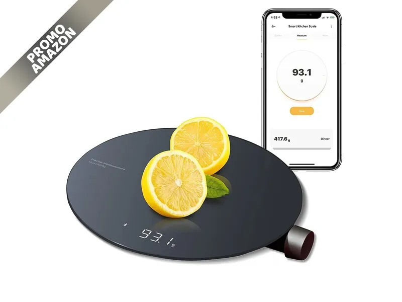 HOTO Bilancia da Cucina Intelligente con Sensore Fino a 0,1g