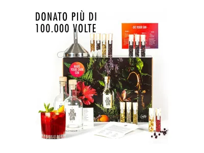 DO Your Gin - Kit infusione alcolica DO Your Gin per creare gin artigianale con 12 botaniche, ideale per bartender e casa