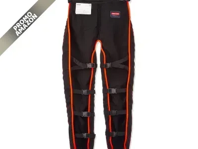 Oregon Pantaloni antitaglio Oregon per motosega Tipo A, con grembiule e gambali regolabili, nero